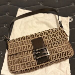 Fendi Zucca Baguette Bag